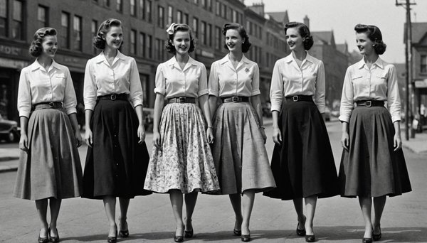 Explorez les jupes vintage des années 40 : style et aisance.